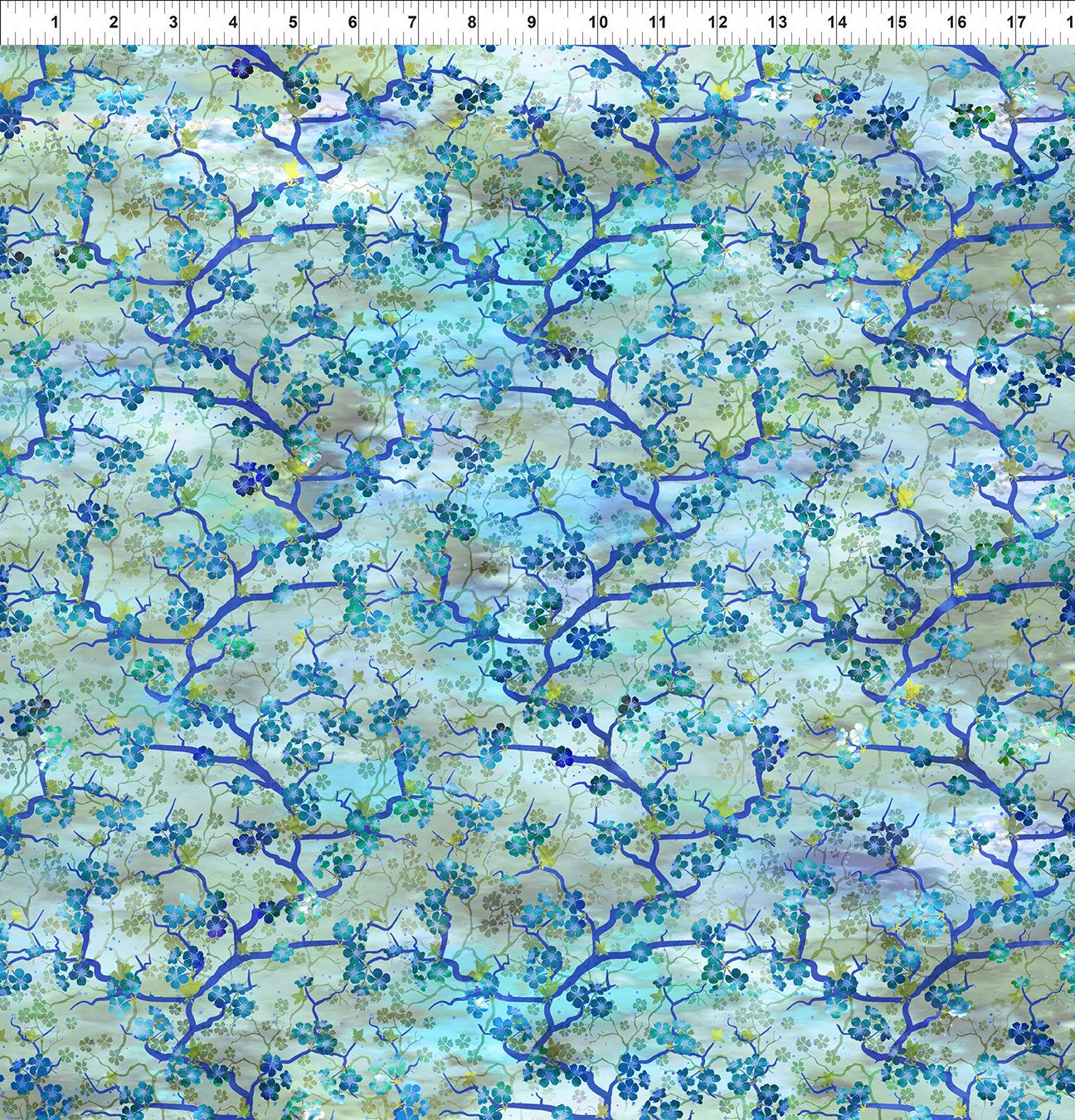 6OG_2 Oriental Gardens by Jason Yenter - patchwork fabric, all cuts