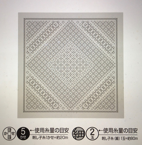 SASHIKO voor theedoek Morning glory <olympus> doek of doek & garens - België SASHIKO voor theedoek Morning glory <olympus> doek of doek & garens - België