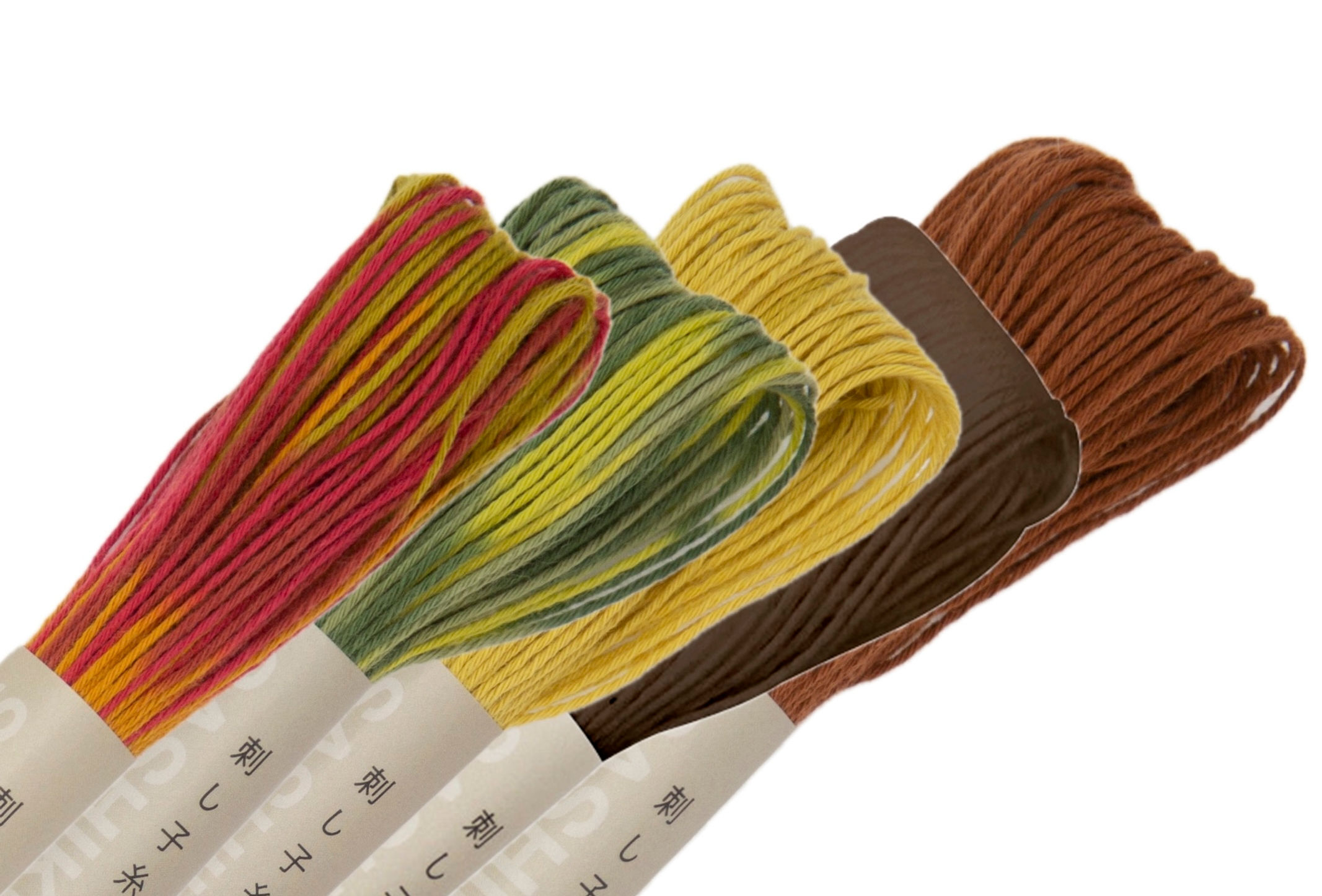 'Autumn in Yamagata' five x 20m medium sashiko threads pack