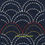 Thumbnail: #13 sashiko koten nagare-gara ultra dark blue panel 60cm