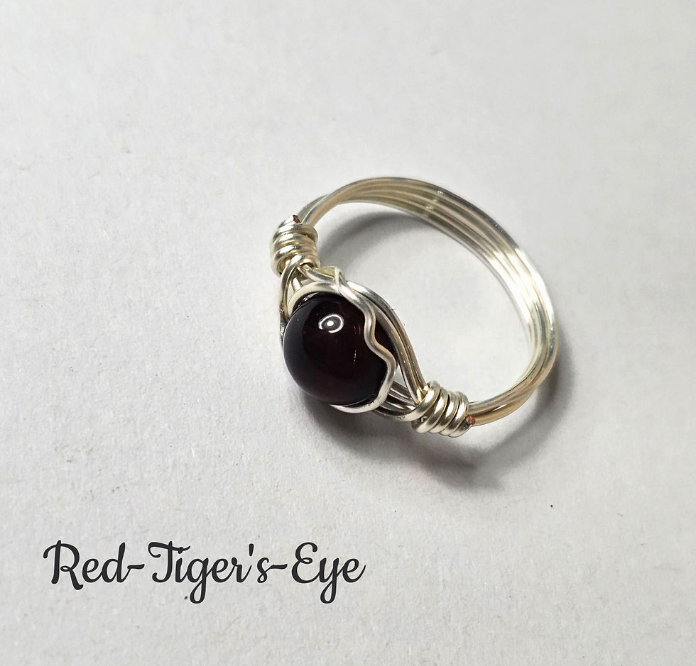 Thumbnail: Gaurdian Shield Silver Wire Wrapped Rings