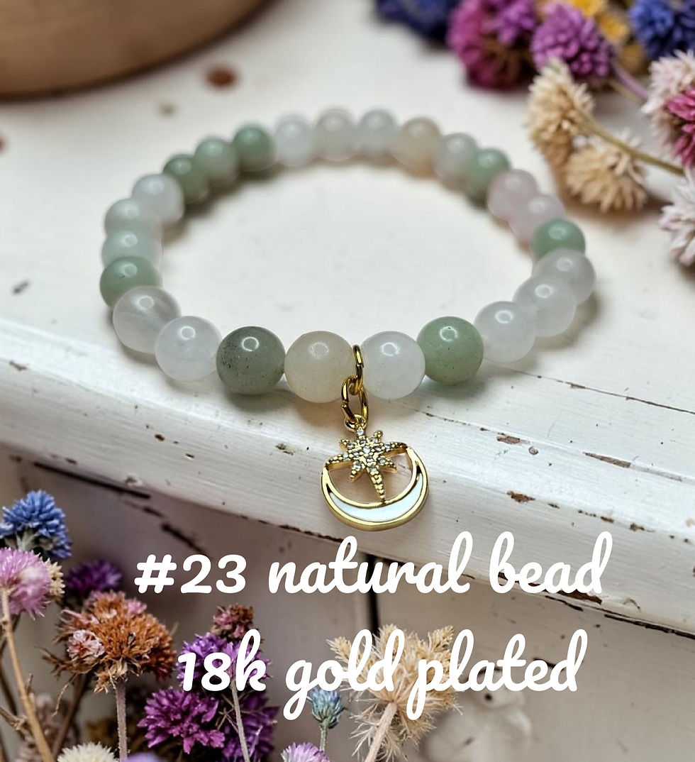 Thumbnail: Natural Stone Boho Beaded Bracelets
