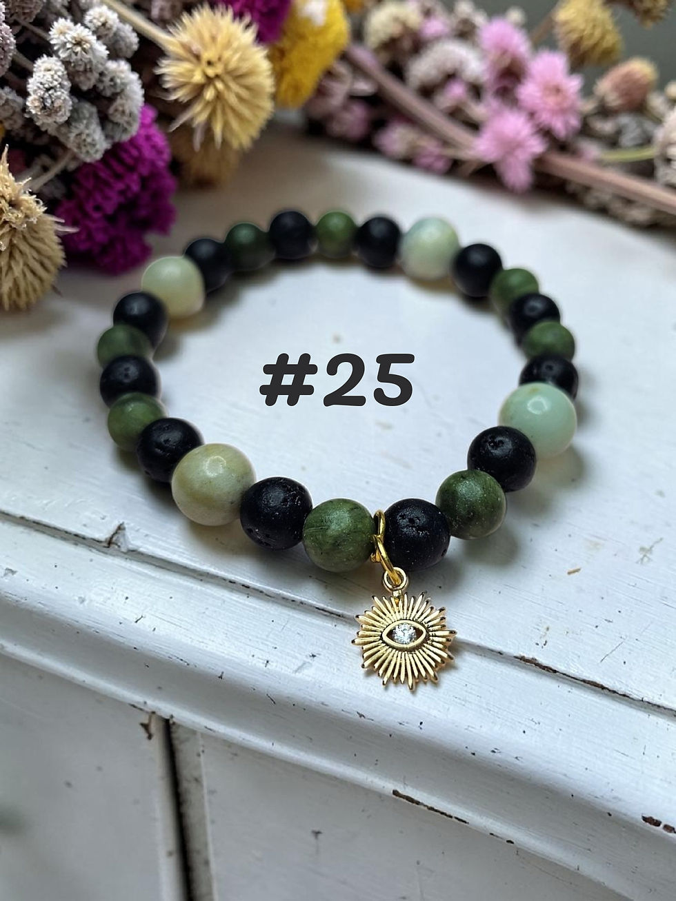 Thumbnail: Natural Stone Boho Beaded Bracelets
