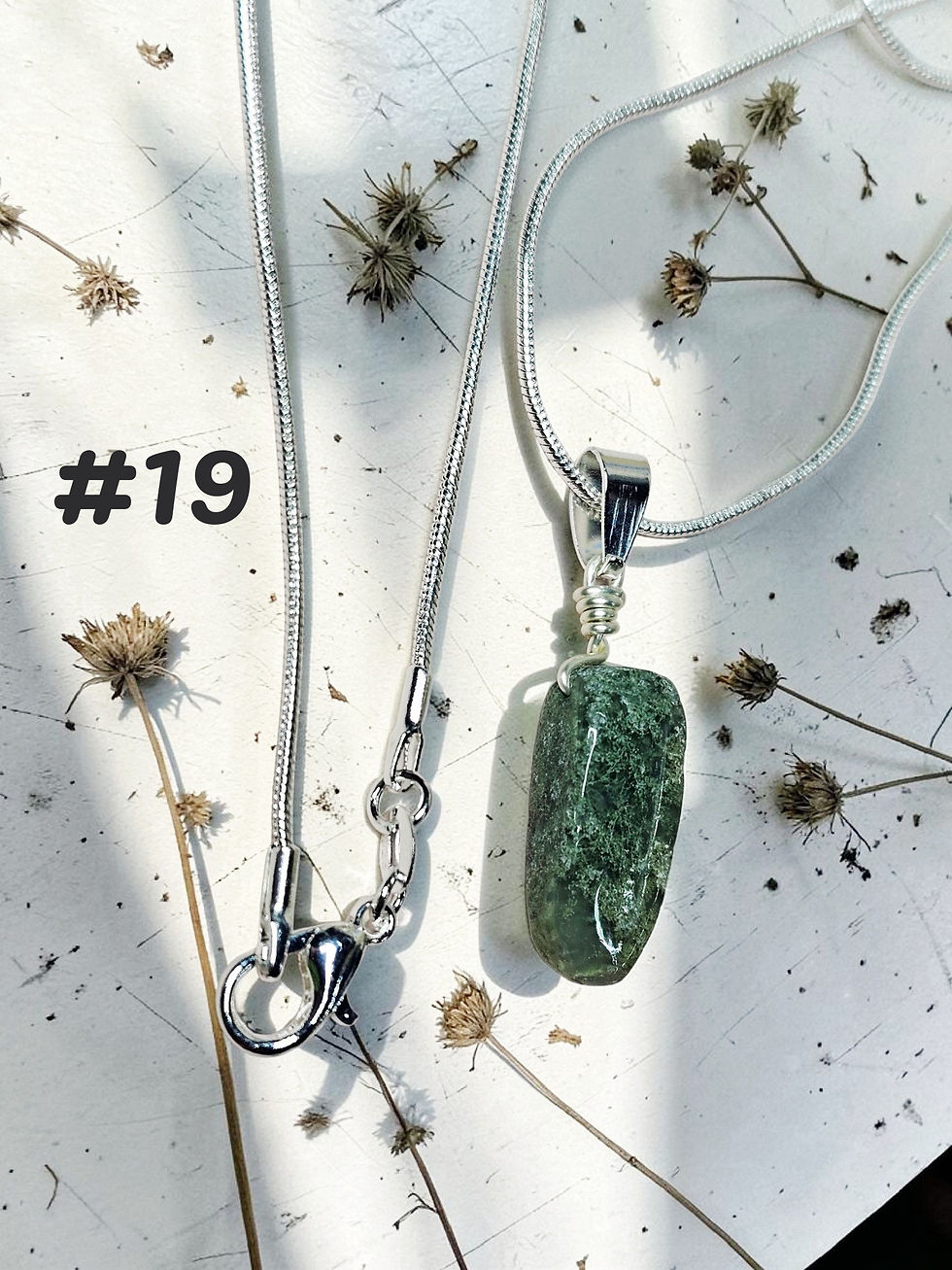 Thumbnail: India agate sterling silver necklace