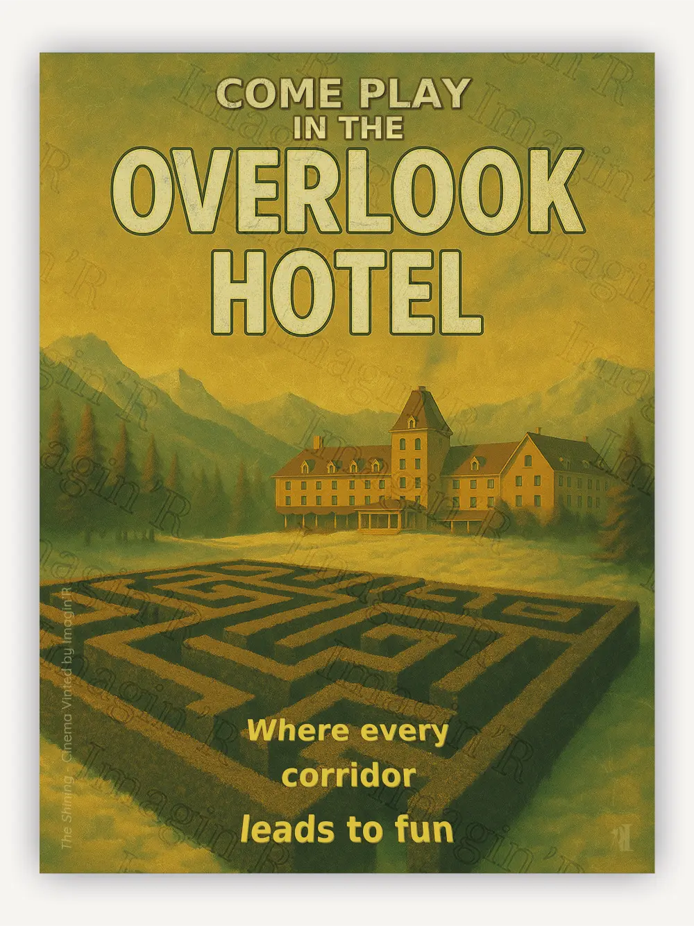 Affiche vintage Shining  | Collection Cinéma Vinted