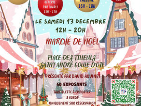 🎄✨ Je serai au Marché de Noël de Saint-André-Goule-d’Oie ce samedi !