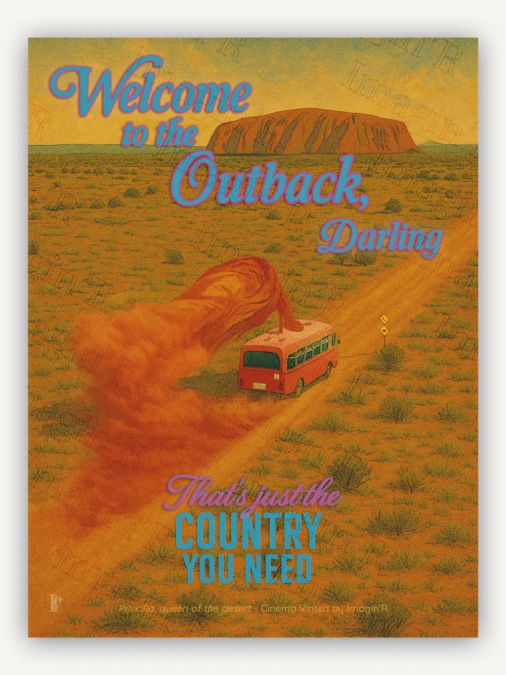 Affiche vintage Priscilla Folle du désert | Collection Cinéma Vin