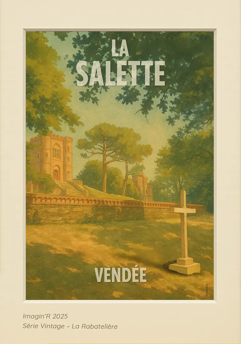 Affiche vintage – La Salette - Vue 02 - Vendée (21×30 cm)