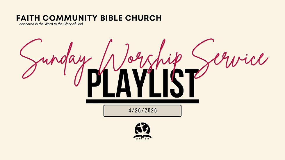 Sunday Worship Service