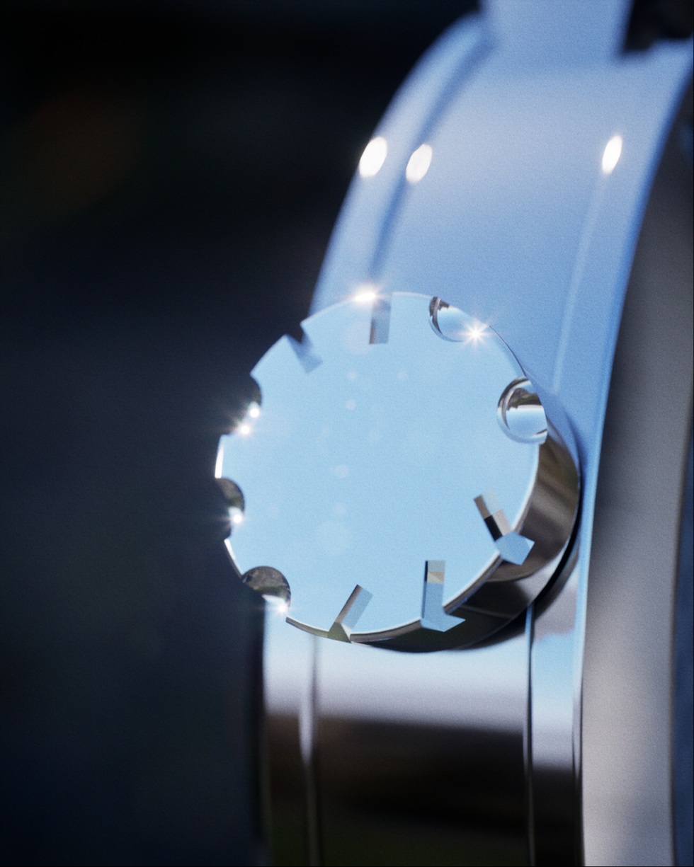 Photorealistic 3D product render of the Ogma Swiss luxury watch by Stephen McGonigle, created by Real Virtual using advanced CGI techniques in Unreal Engine.