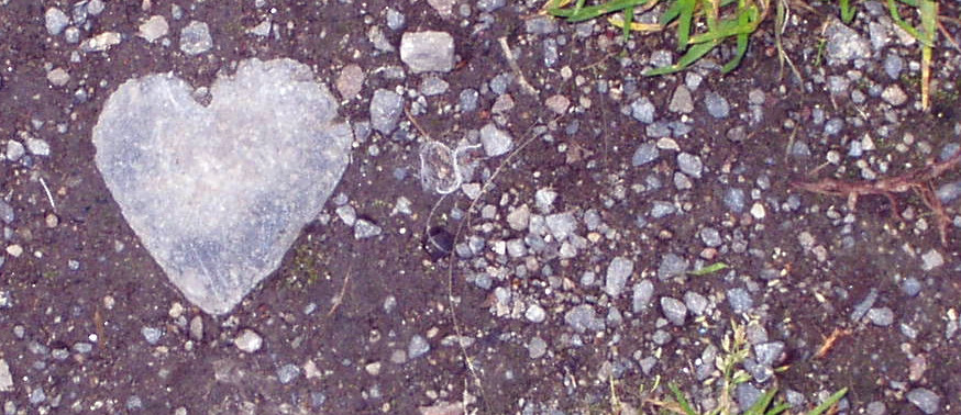Heart-shaped rock in Galway, Ireland