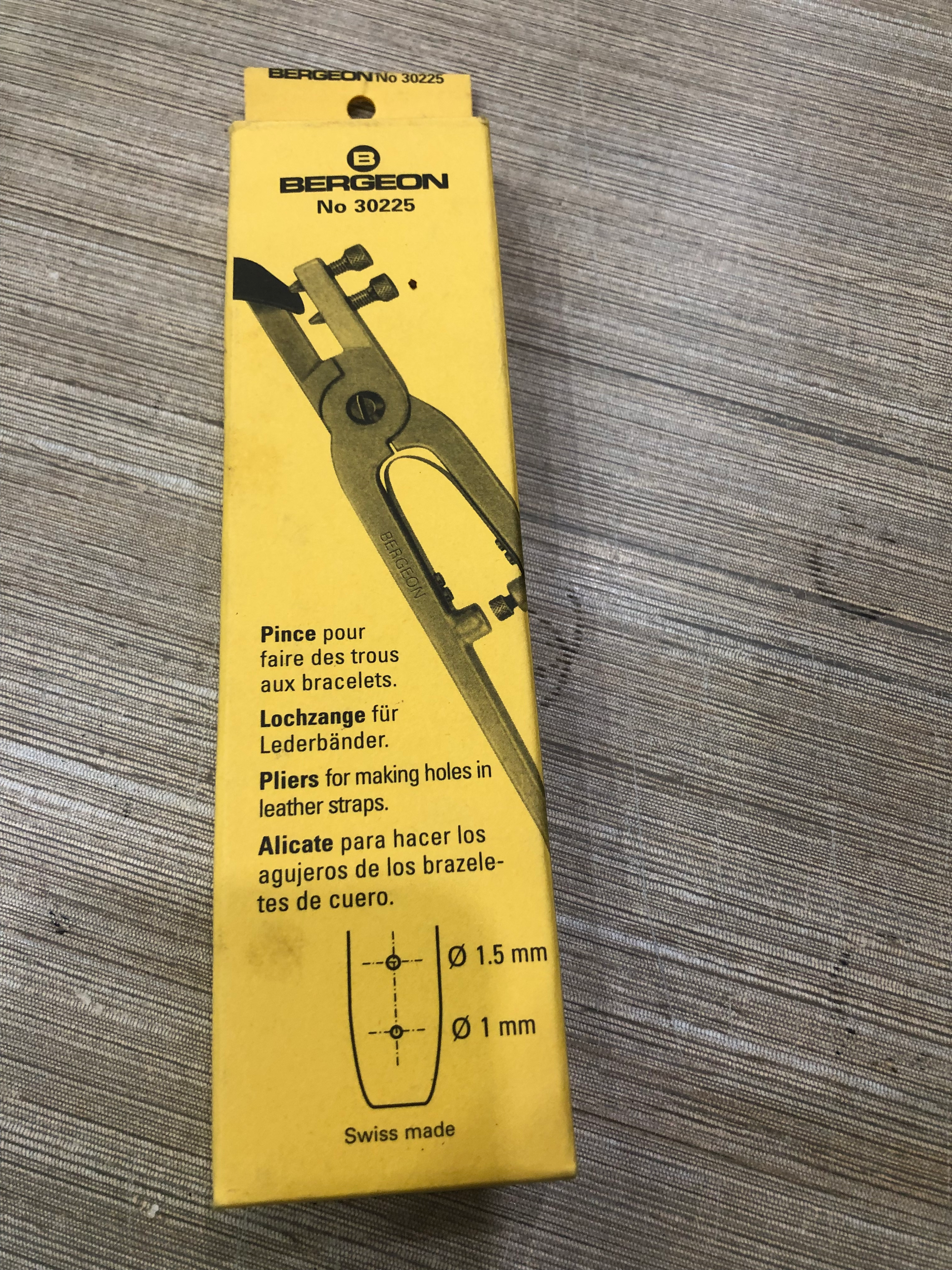 Bergeon 30225 ,Leather strap puncher 