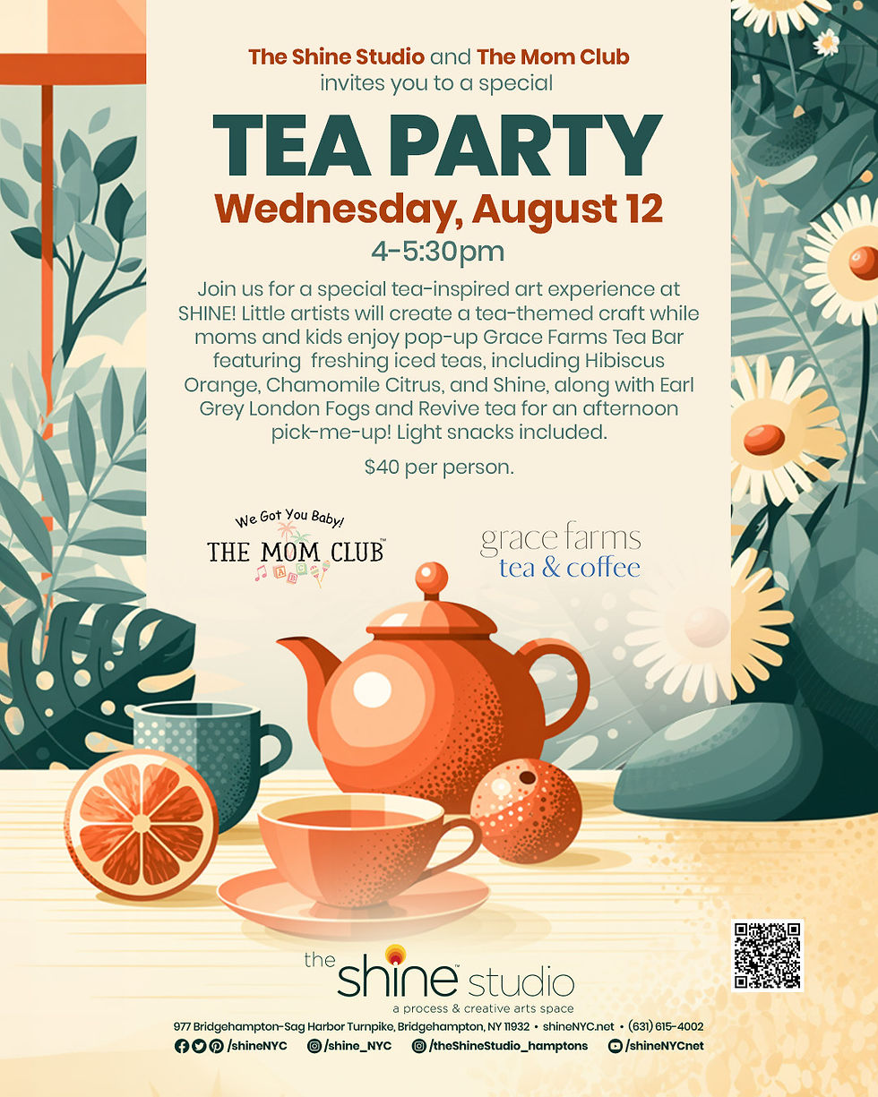 The Mom Club x Shine Studio x Grace Farms Mommy and Me Tea Party