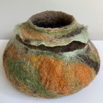 Lichens and Leaves Pot