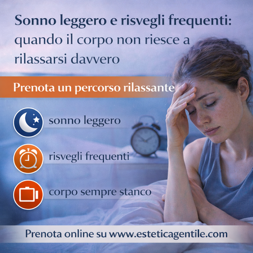 Sonno leggero e risvegli frequenti: quando il corpo non riesce a rilassarsi davvero