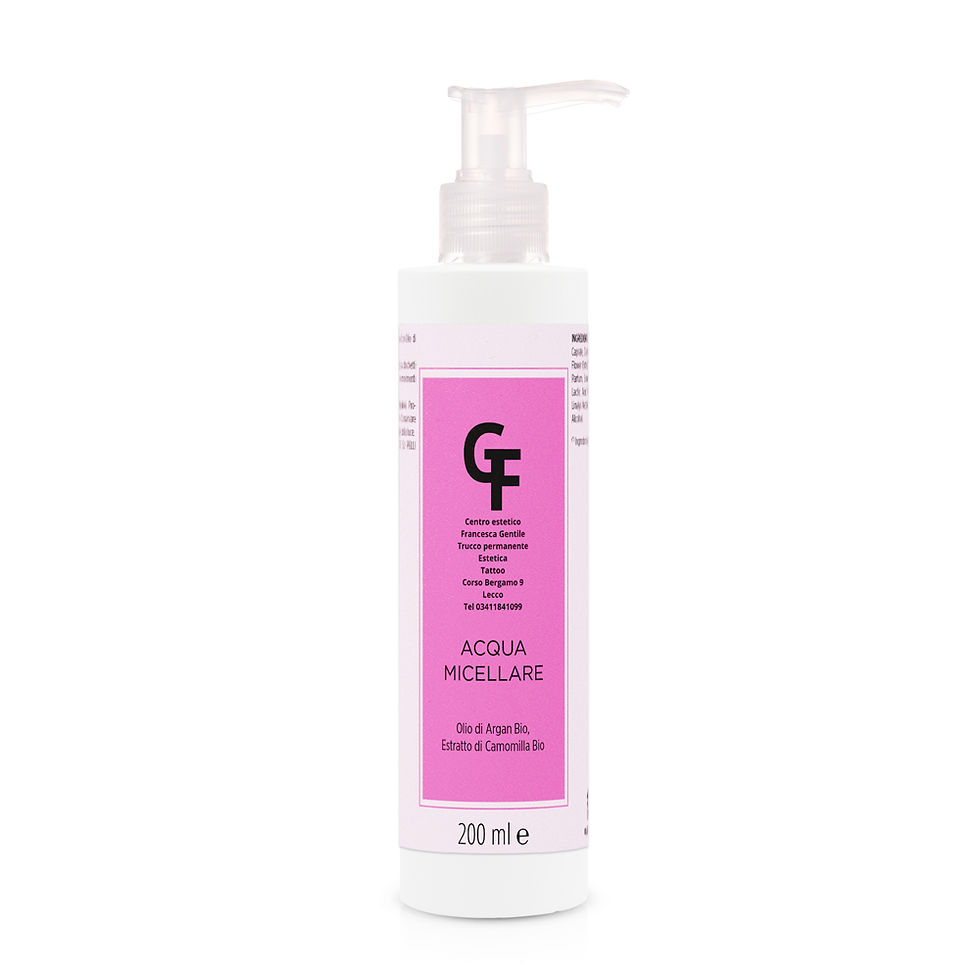 Confezione GF Acqua Micellare 200 ml su fondo bianco.