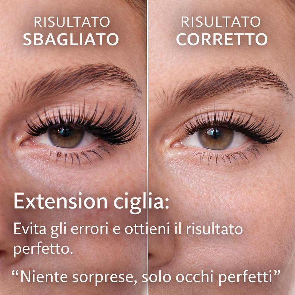 Applicazione extension ciglia con attenzione a struttura e personalizzazione