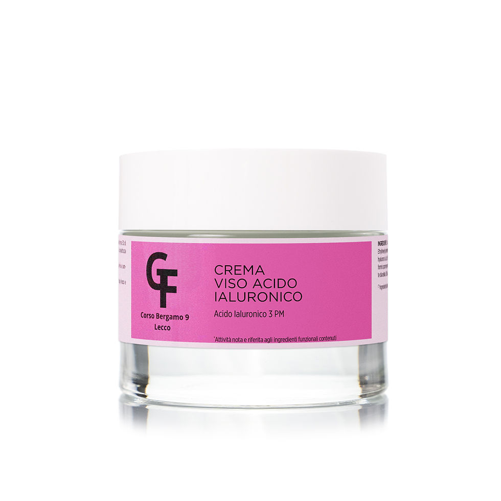 Confezione GF Crema Viso Acido Ialuronico 50 ml su fondo bianco.