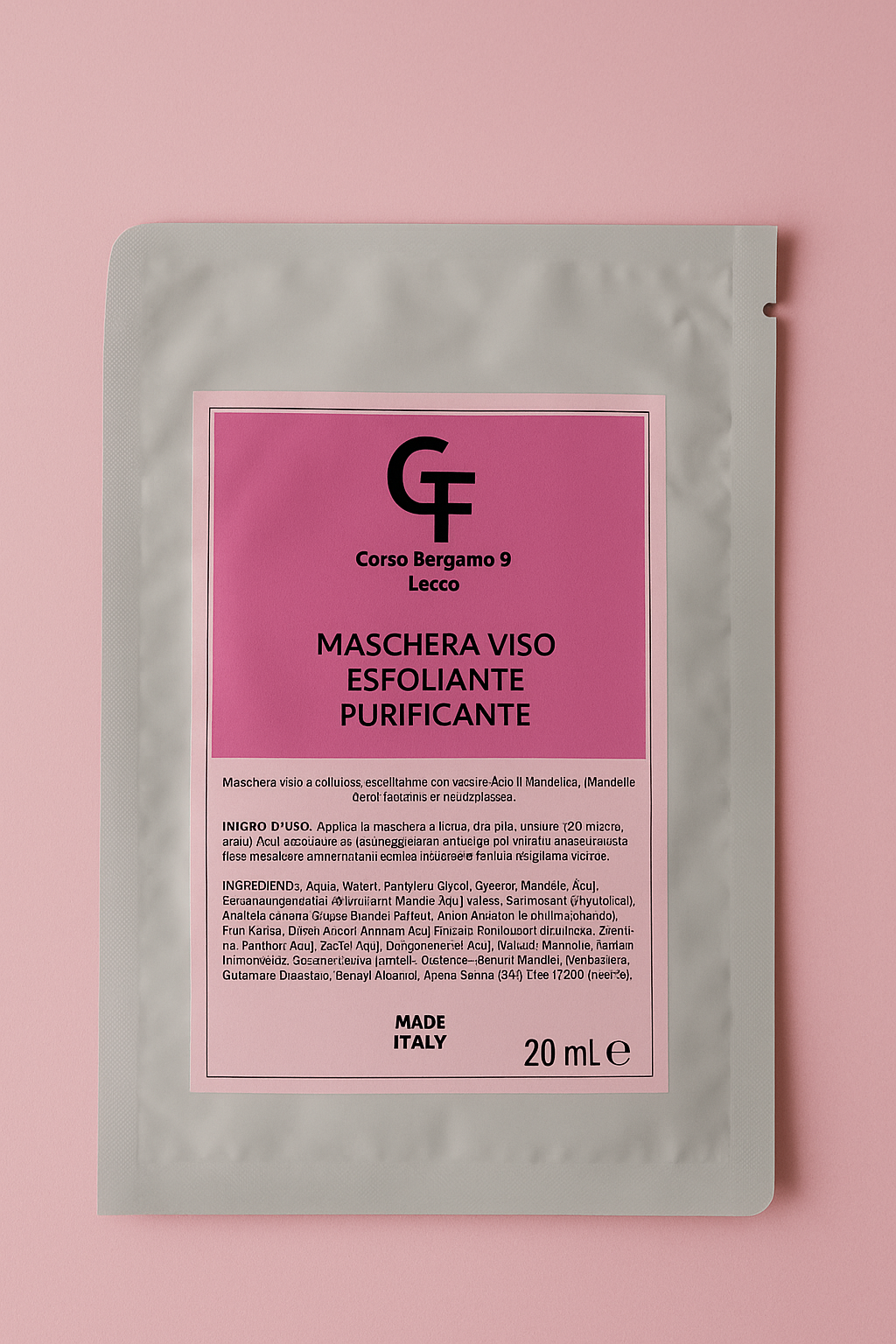 Maschera Monouso Imbibita Esfoliante Purificante