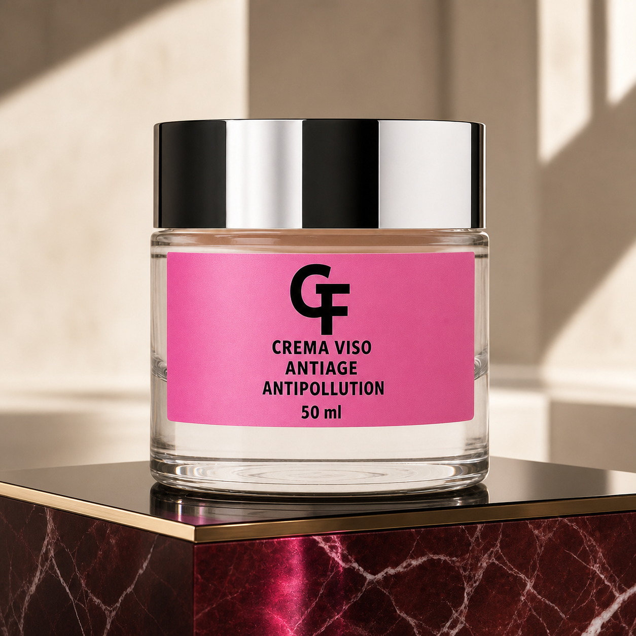 Crema Viso Antiage Antipollution 50 ml GF su base marmo