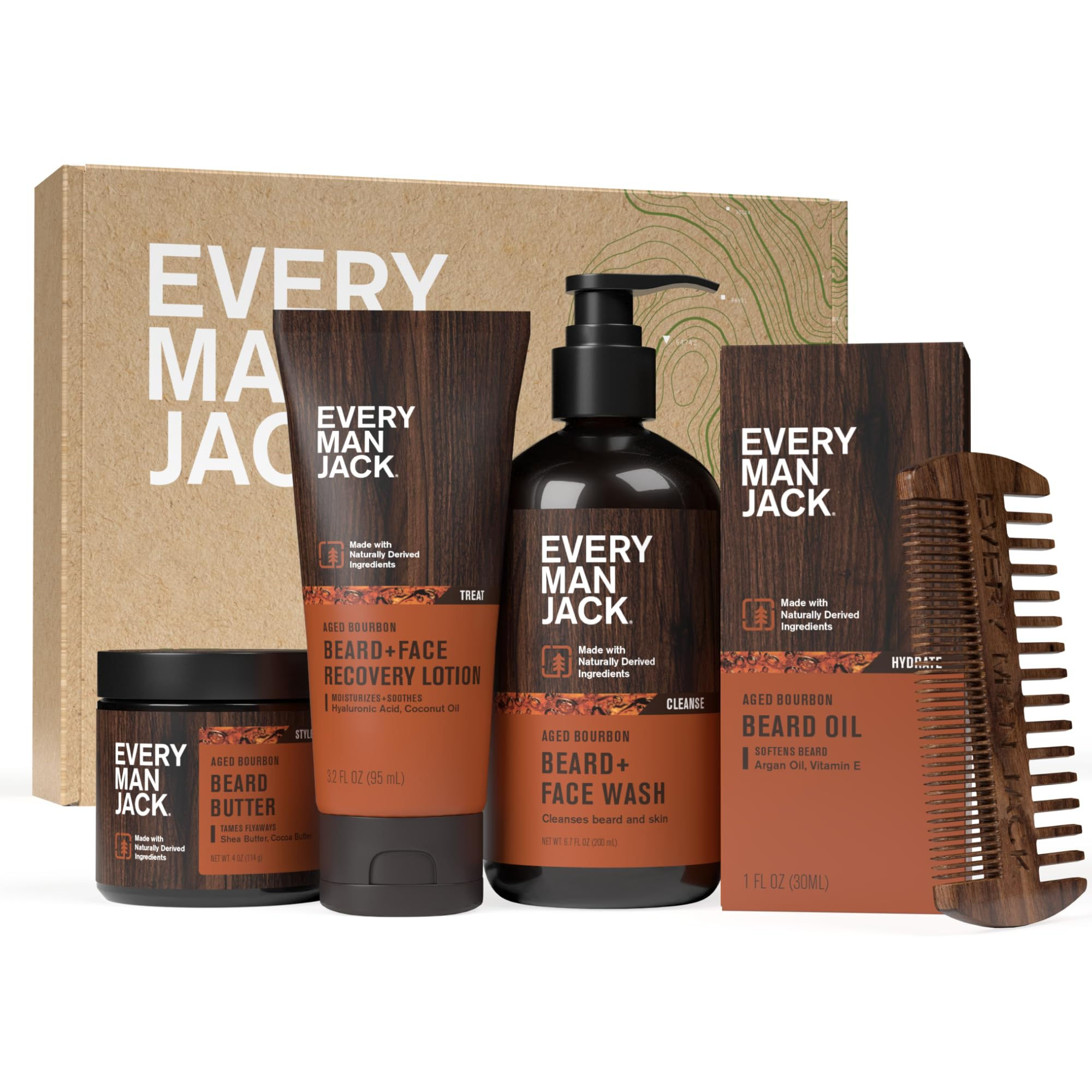 The Ultimate Bourbon Beard Grooming Kit - Every Man Jack