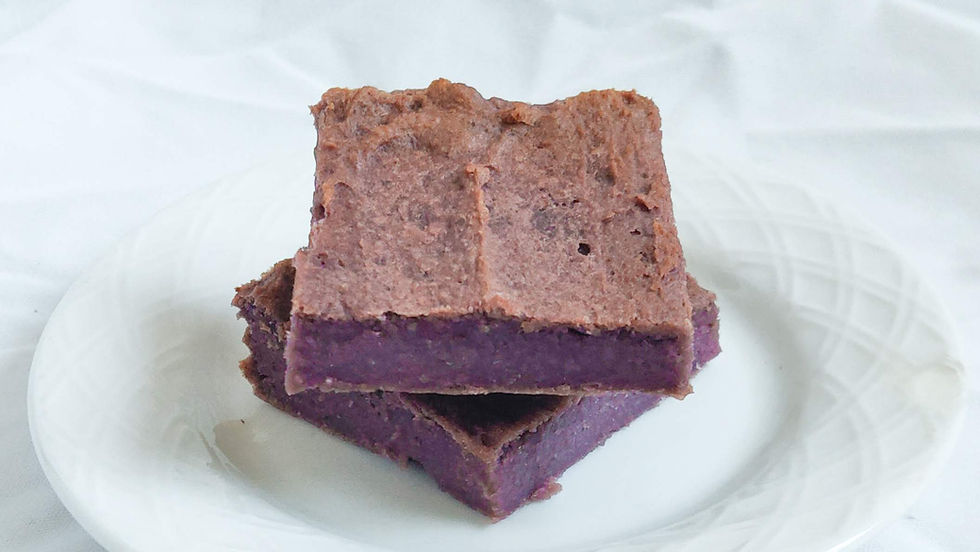 Healthy Purple Sweet Potato Blondies
