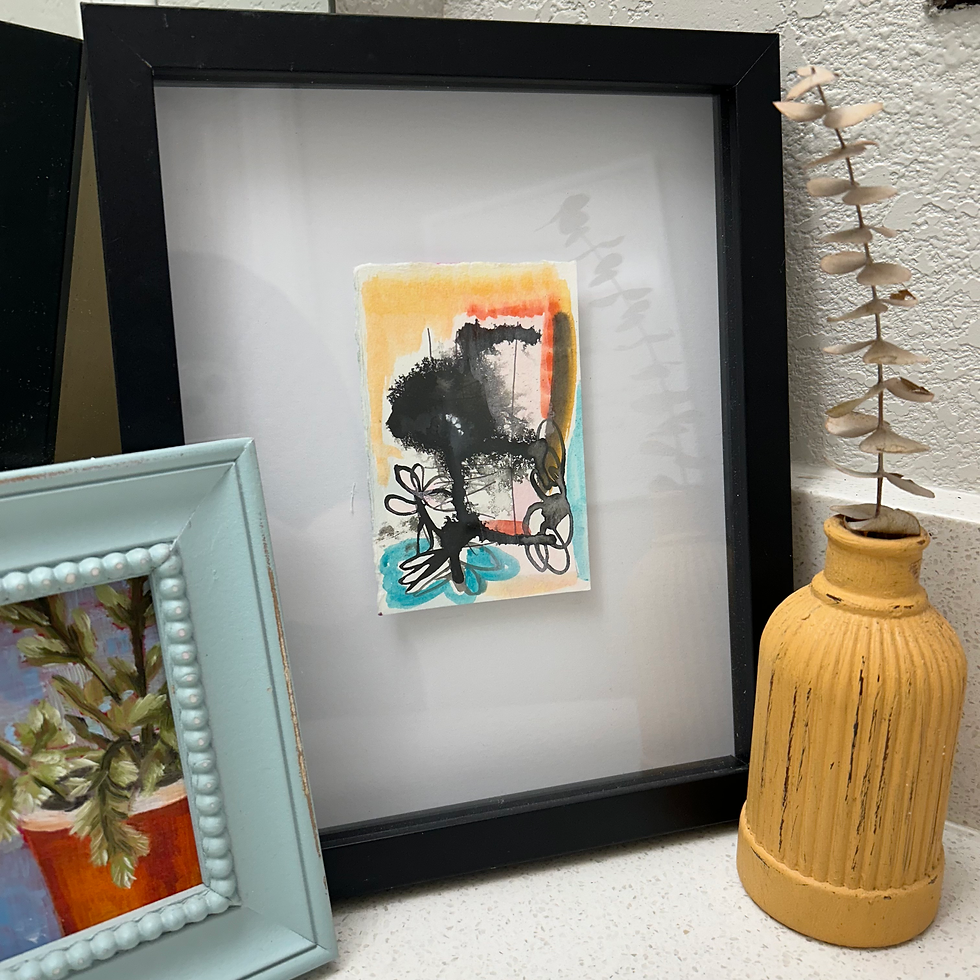Thumbnail: Framed Abstract Painting