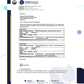 Correos electrónicos enviados por la Unidad Prestadora Salud Bogotá Policía Nacional 