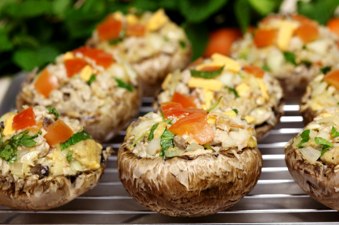 4 Stuffed Portabella Mushroom Large Family Pack
