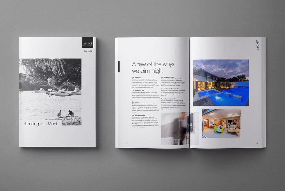 Mont Property branding design copywriting marketing