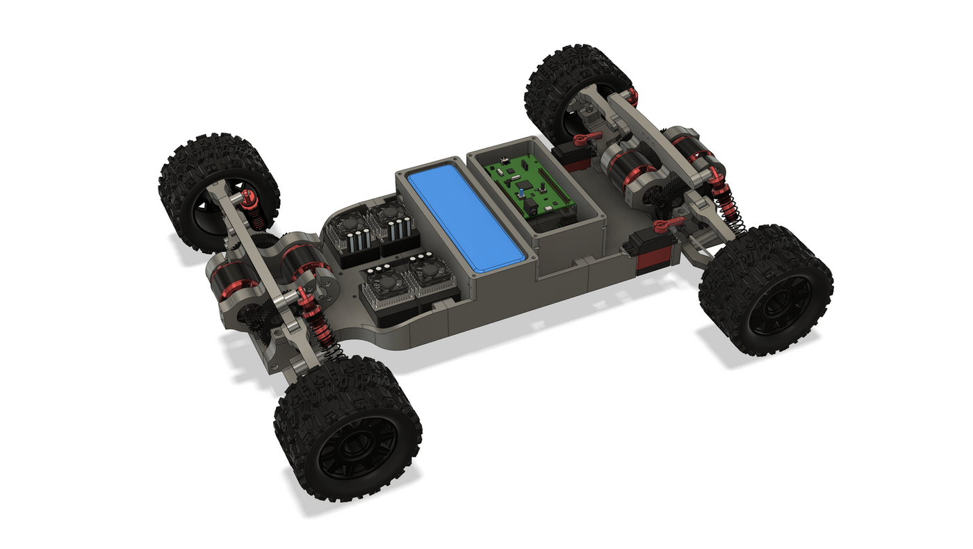 CAD render of the Raptor II chassis