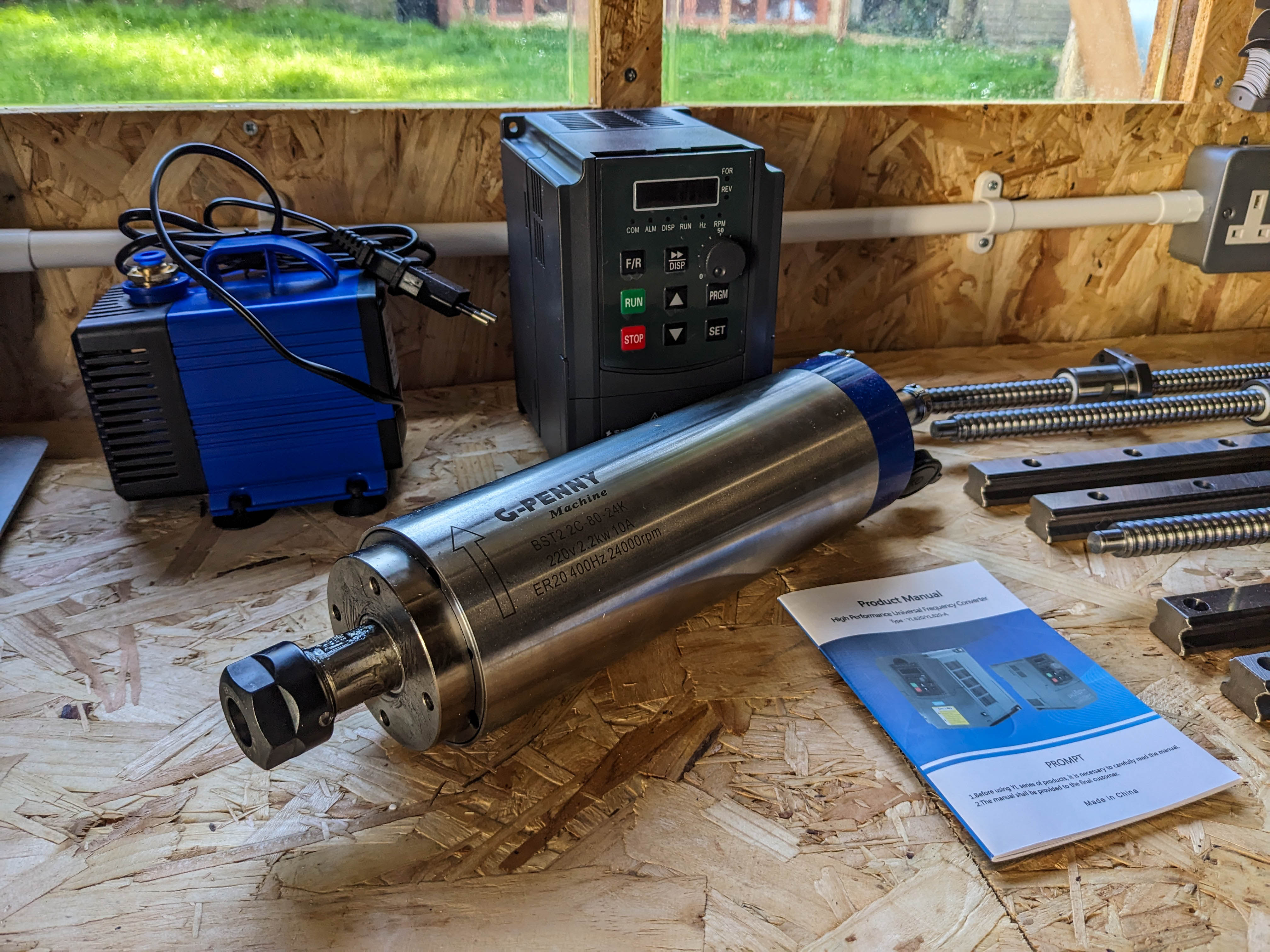 Water Cooled Spindle - 2.2kW, 24000rpm