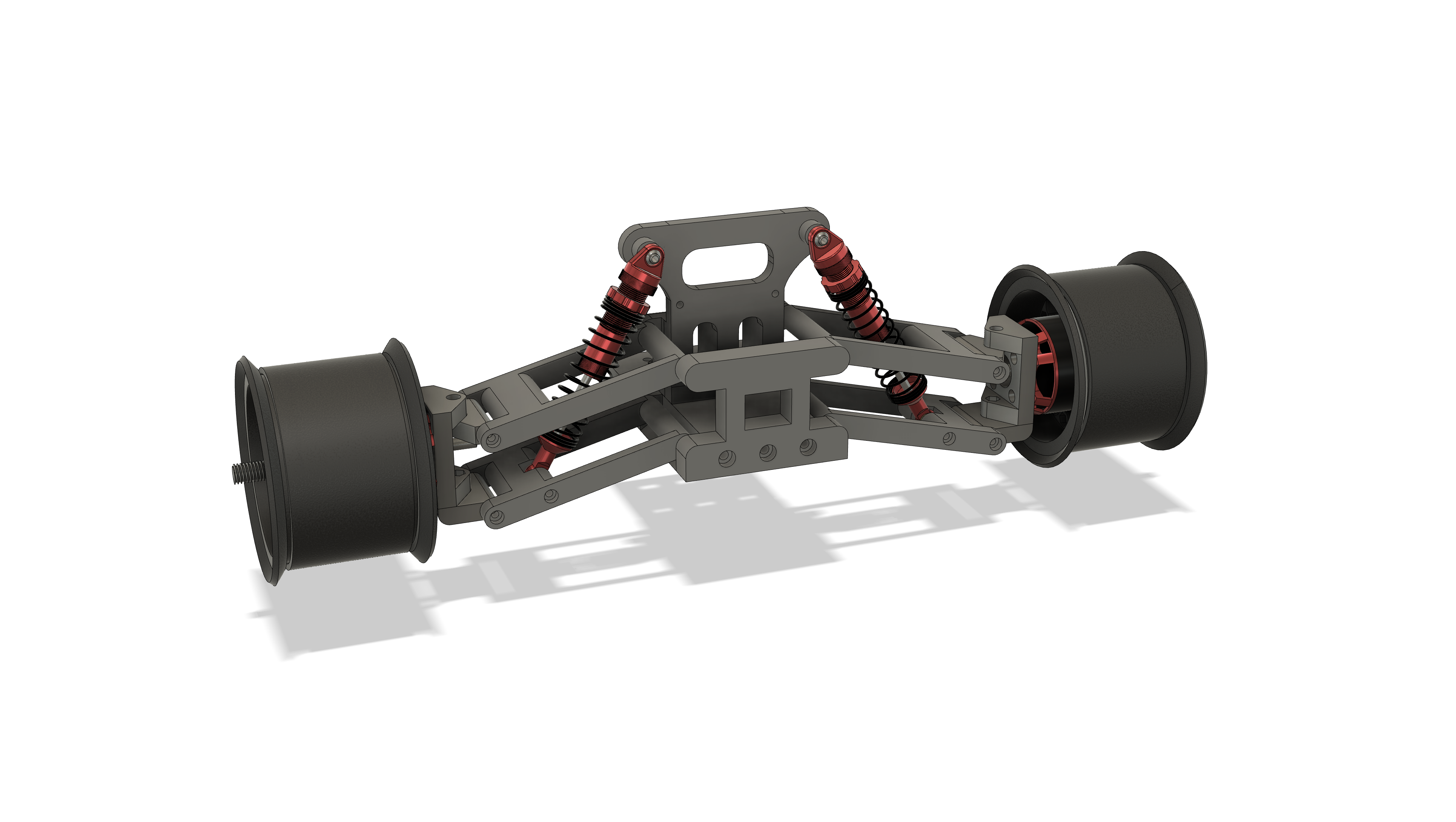 The Raptor II rear suspension in CAD