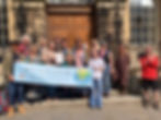 Delivering the River Avon charter to town councils and leaders along the 100 mile pilgrimage 