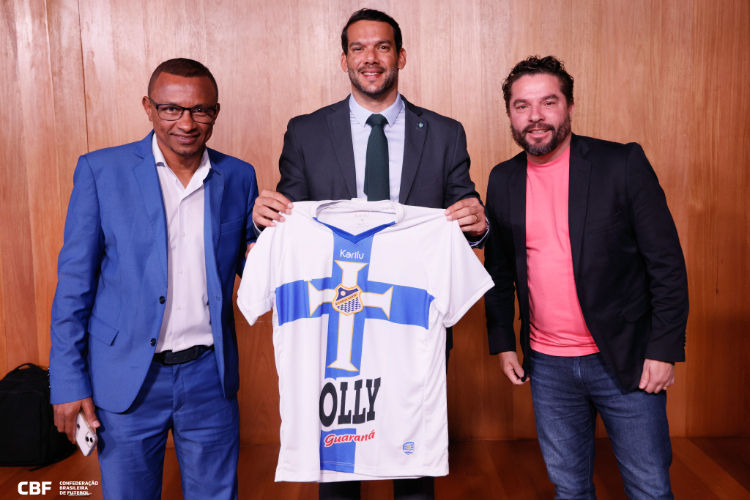 Diretores do Água Santa estiveram na presença do presidente da CBF para falar sobre o Brasileirão Série D 2025 - Reprodução/Rafael Ribeiro/CBF