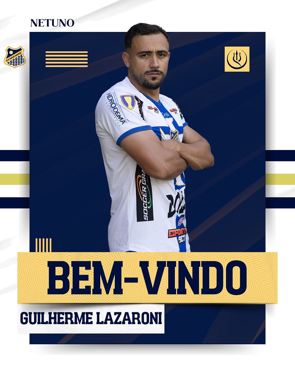 O Esporte Clube Água Santa contrata Guilherme Lazaroni para a temporada 2025.