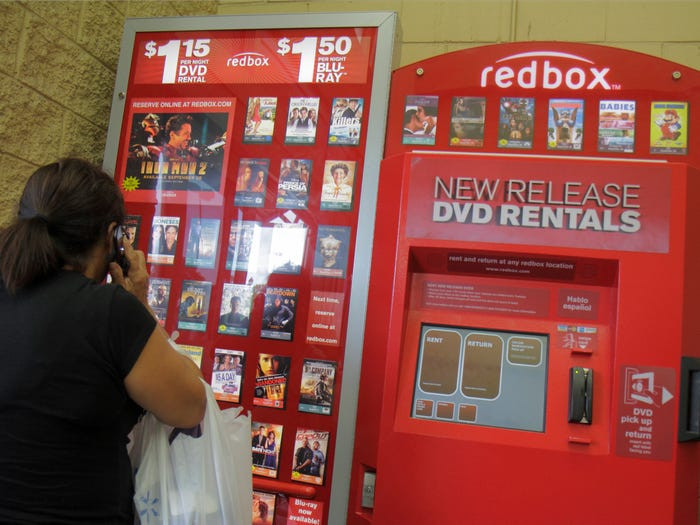 Máquinas da RedBox no WalMart