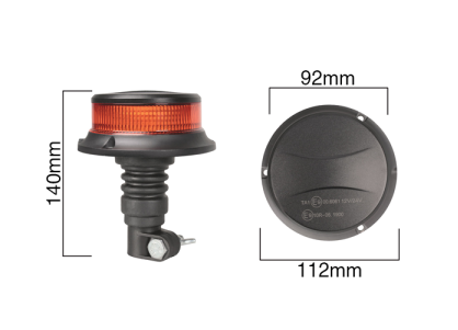 Thumbnail: GUARDIAN AMB927 - Low Profile LED Beacon 12-24v Spigot Fixing