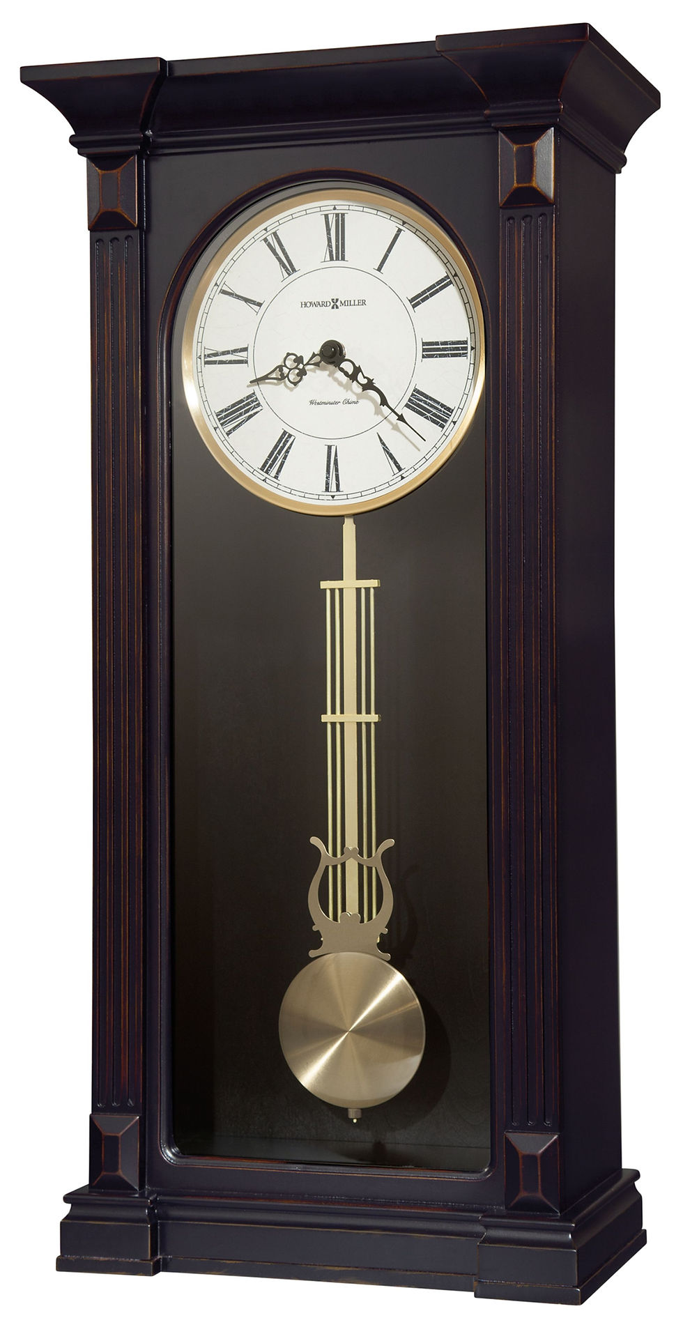 MIA WORN BLACK WALL CLOCK