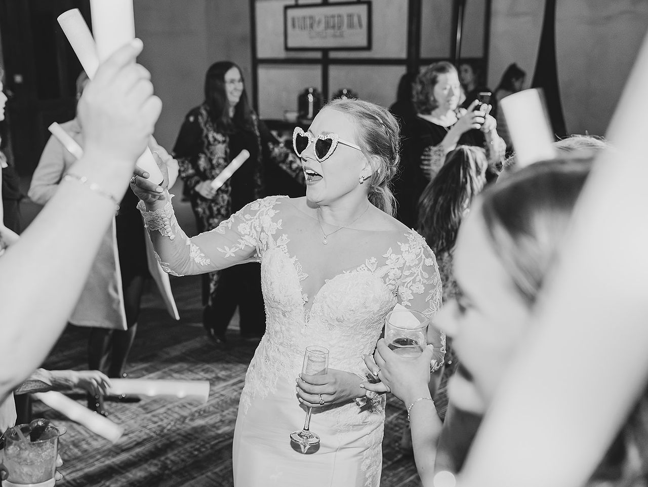 Bride and groom enjoying a joyful dance during their Hill Country wedding near Fredericksburg