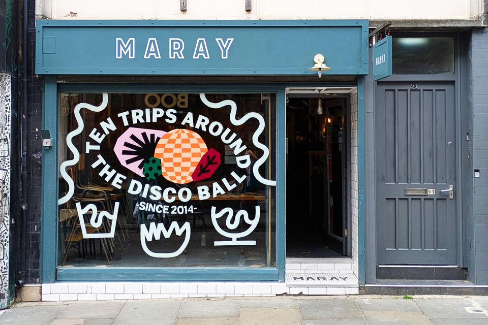 window mural sign painting in liverpool