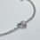 Miniatura: Pulsera de plata con dije de corazón
