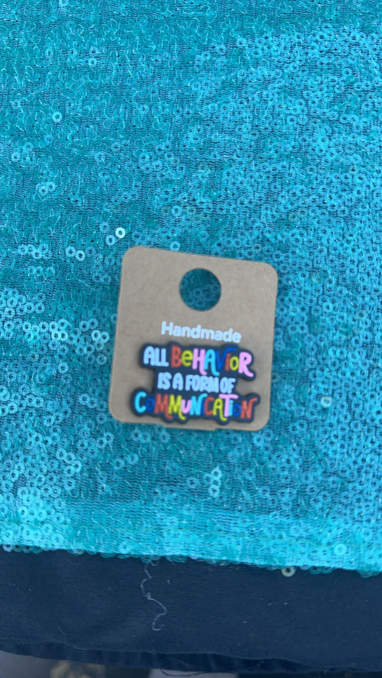 All behavior is a form of Communication lapel pin