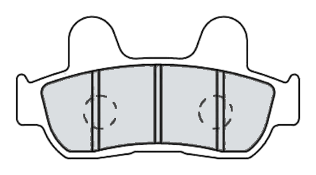 Motorcycle Brake Pads - 85.5 × 43 × 8 mm product image 1