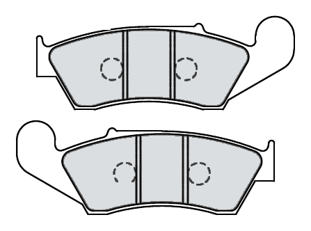 Motorcycle Brake Pads - 94 × 34 × 7 mm product image 1
