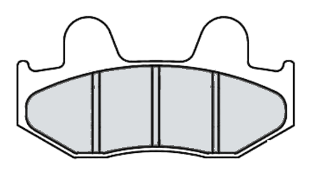 Motorcycle Brake Pads - 81.5 × 41.5 × 8 mm product image
