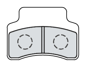Motorcycle Brake Pads - 60 × 44 × 9 mm product image 1