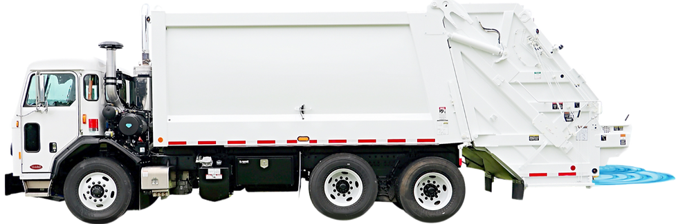 garbage truck equipped with automatic reverse braking system