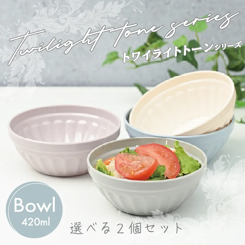 【自由に選べる2個セット】トワイライトトーン　ボウル　420ml