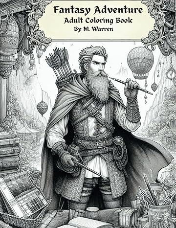 Fantasy Adventure Adult Coloring Book